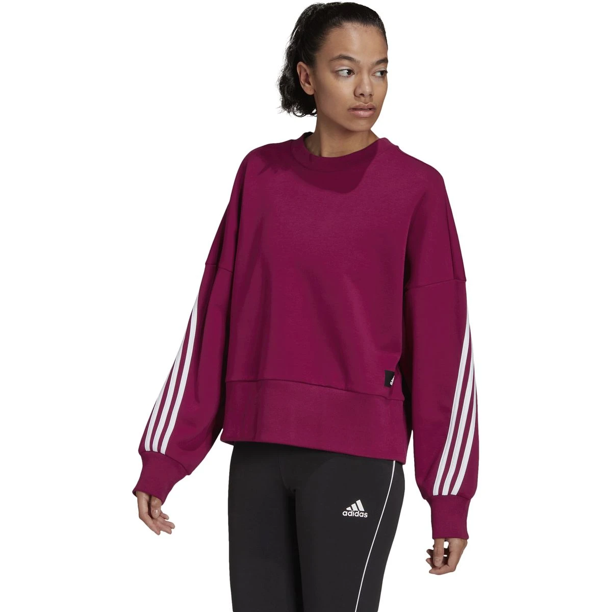 Adidas Sportswear Future Icons 3-Streifen Sweatshirt Damen 9 Adidas Sportswear Future Icons 3-Streifen Sweatshirt Damen – Bild 9
