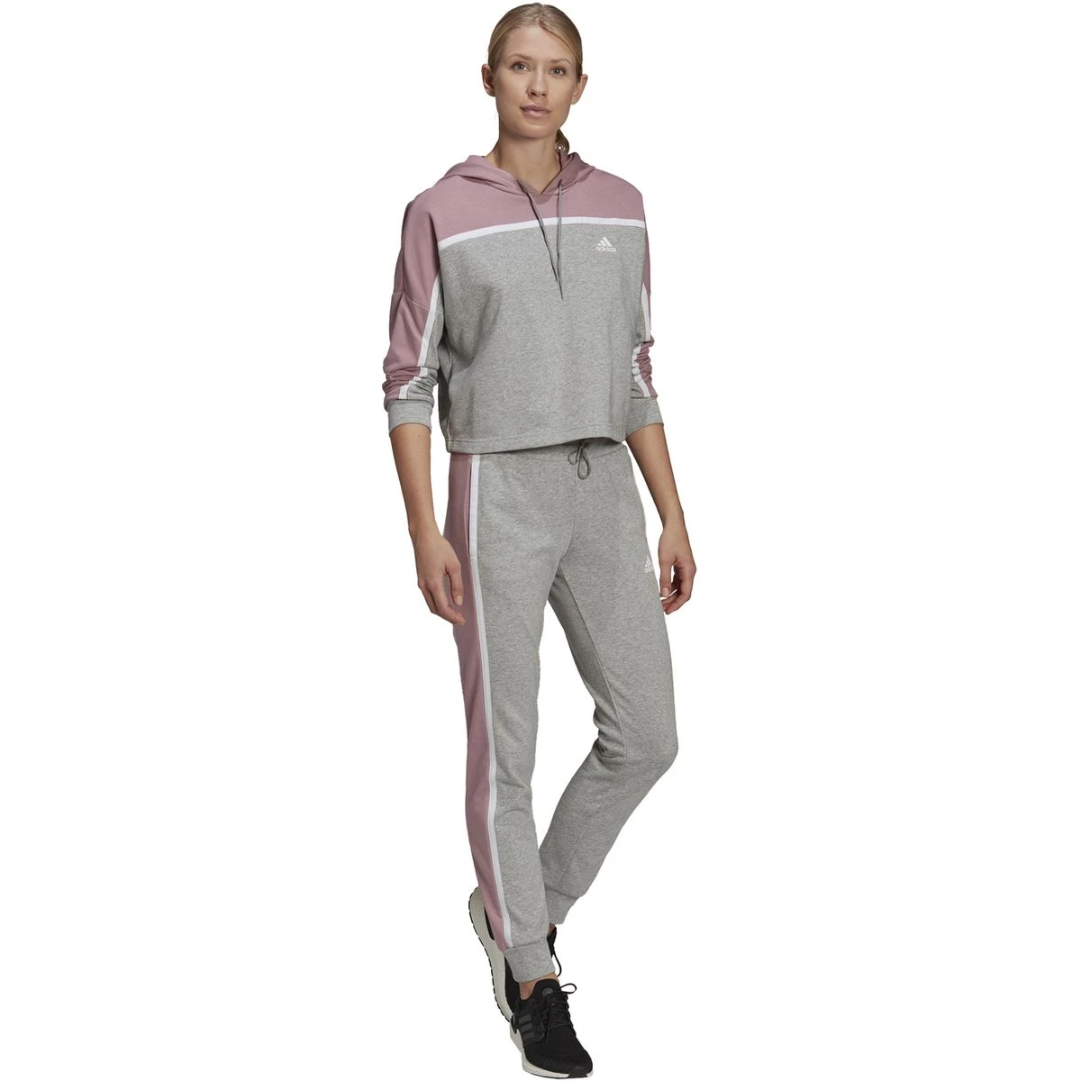 Adidas Sportswear Subtle Block Trainingsanzug Damen 6 Adidas Sportswear Subtle Block Trainingsanzug Damen – Bild 6