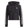 Adidas Essentials 3-Streifen Cropped Hoodie Damen