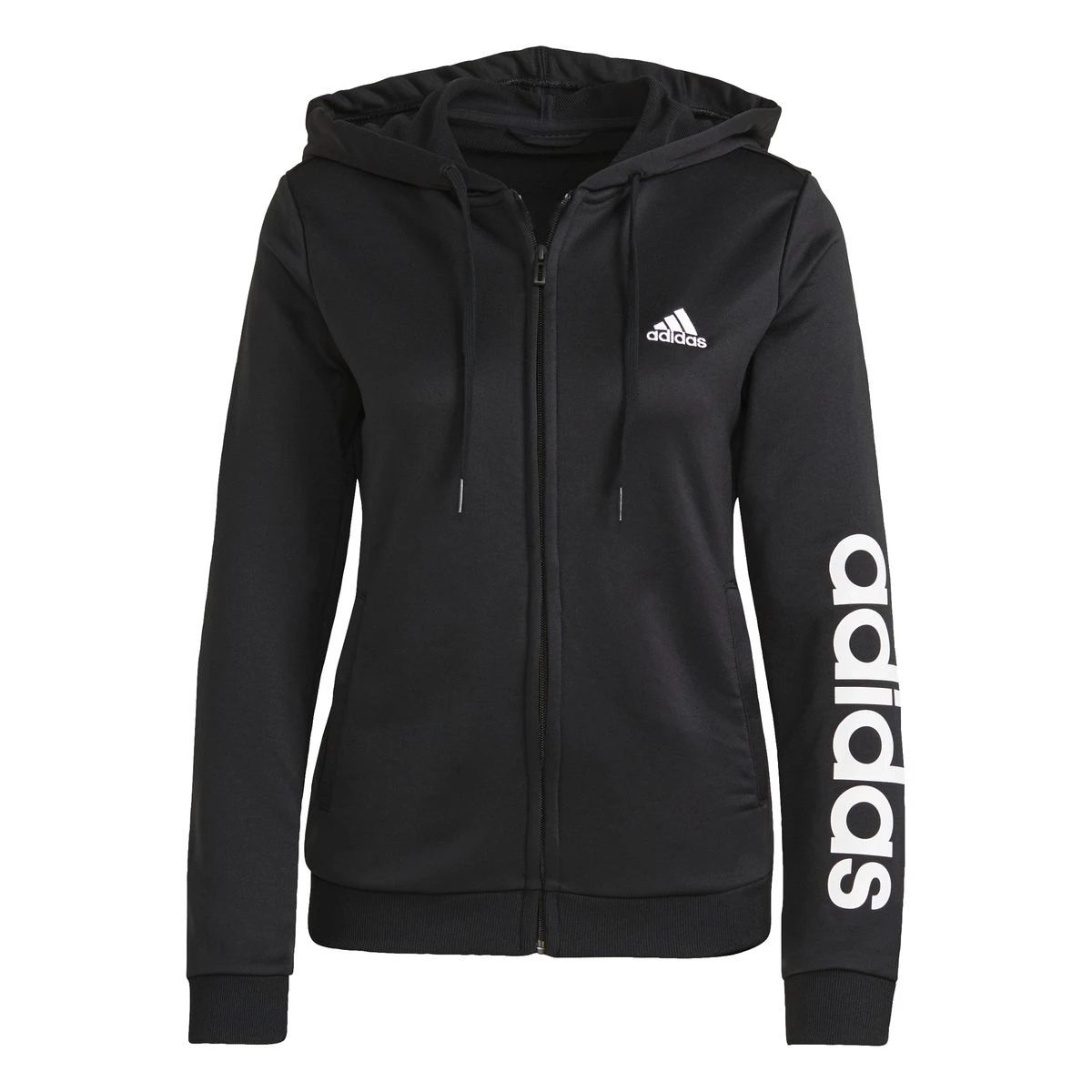 Adidas Essentials Logo French Terry Trainingsanzug Damen 2 Adidas Essentials Logo French Terry Trainingsanzug Damen – Bild 2