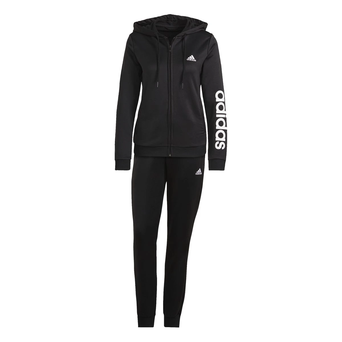 Adidas Essentials Logo French Terry Trainingsanzug Damen 1 Adidas Essentials Logo French Terry Trainingsanzug Damen