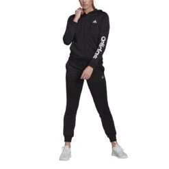 Adidas Essentials Logo French Terry Trainingsanzug Damen 12 Adidas Essentials Logo French Terry Trainingsanzug Damen -Sport 2000 Geschaft adidas 1568547304 GM5575 model1