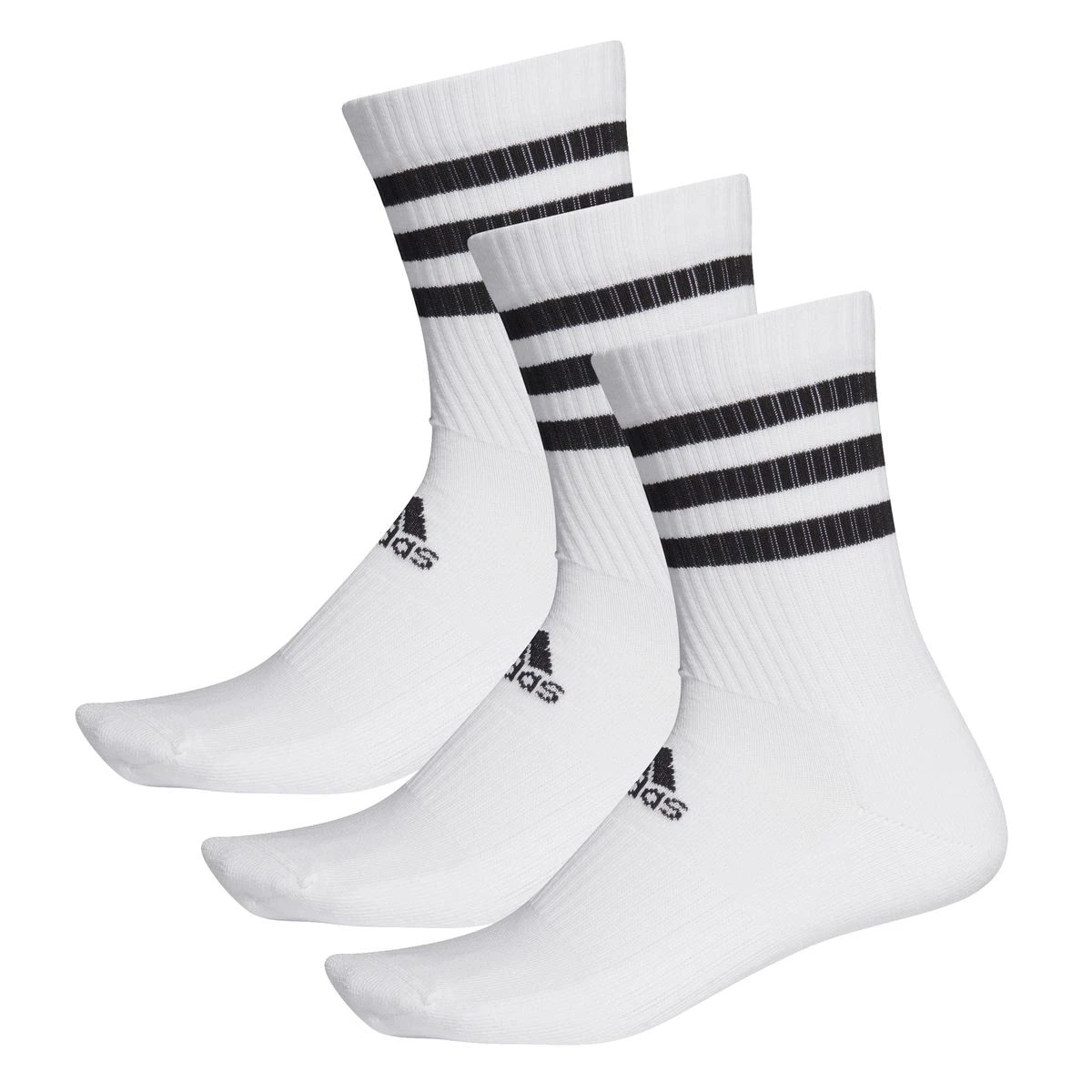 Adidas 3-Streifen Cushioned Crew Socken, 3 Paar Unisex 2 Adidas 3-Streifen Cushioned Crew Socken, 3 Paar Unisex – Bild 2