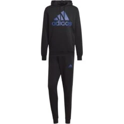 Adidas AEROREADY Essentials Kangaroo Pocket Big Logo Trainingsanzug Herren