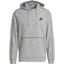 Adidas Essentials Mélange Embroidered Small Logo Hoodie Herren