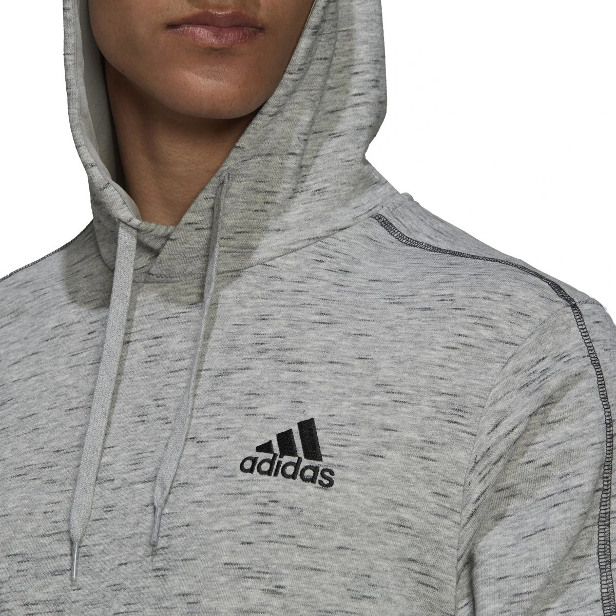 Adidas Essentials Mélange Embroidered Small Logo Hoodie Herren 5 Adidas Essentials Mélange Embroidered Small Logo Hoodie Herren – Bild 5