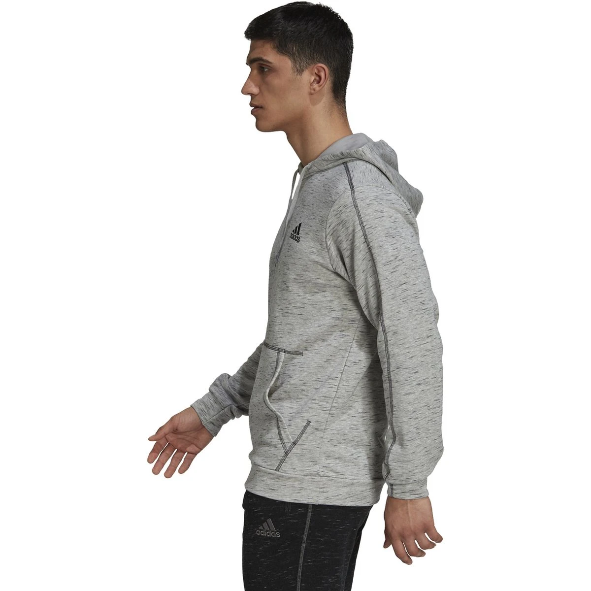 Adidas Essentials Mélange Embroidered Small Logo Hoodie Herren 7 Adidas Essentials Mélange Embroidered Small Logo Hoodie Herren – Bild 7