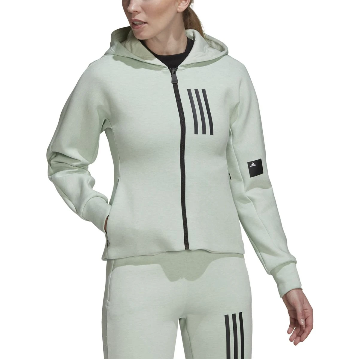 Adidas Mission Victory Slim Fit Kapuzenjacke Damen 2 Adidas Mission Victory Slim Fit Kapuzenjacke Damen – Bild 2