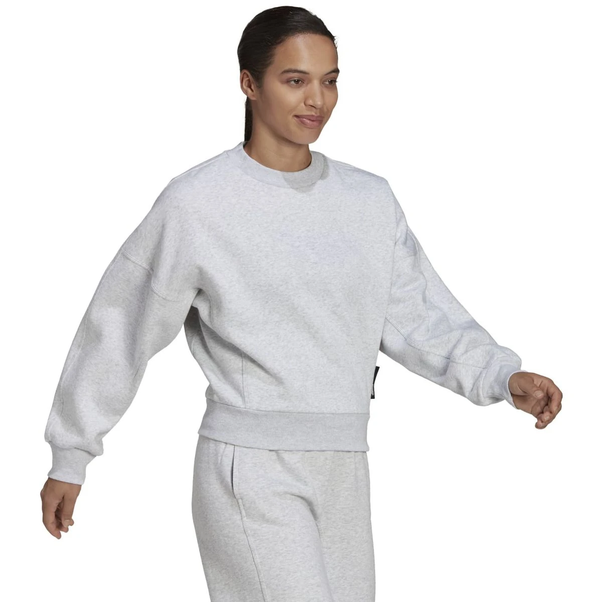 Adidas Sportswear Studio Lounge Fleece Sweatshirt Damen 3 Adidas Sportswear Studio Lounge Fleece Sweatshirt Damen – Bild 3