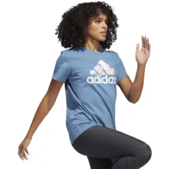 Adidas SuperHer Floral Graphic Logo T-Shirt Damen -Sport 2000 Geschaft adidas he4926 he4926 model10