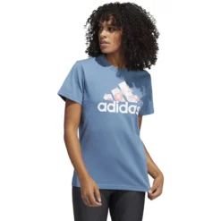 Adidas SuperHer Floral Graphic Logo T-Shirt Damen -Sport 2000 Geschaft adidas he4926 he4926 model9