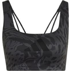 Adidas Powerimpact Training Medium-Support Allover Print Sport-BH Damen