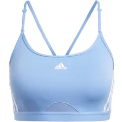 Adidas Aeroreact Training Light-Support 3-Streifen Sport-BH Damen