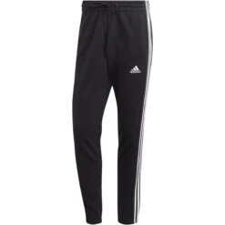 Adidas Essentials French Terry Tapered Elastic Cuff 3-Streifen Hose Herren