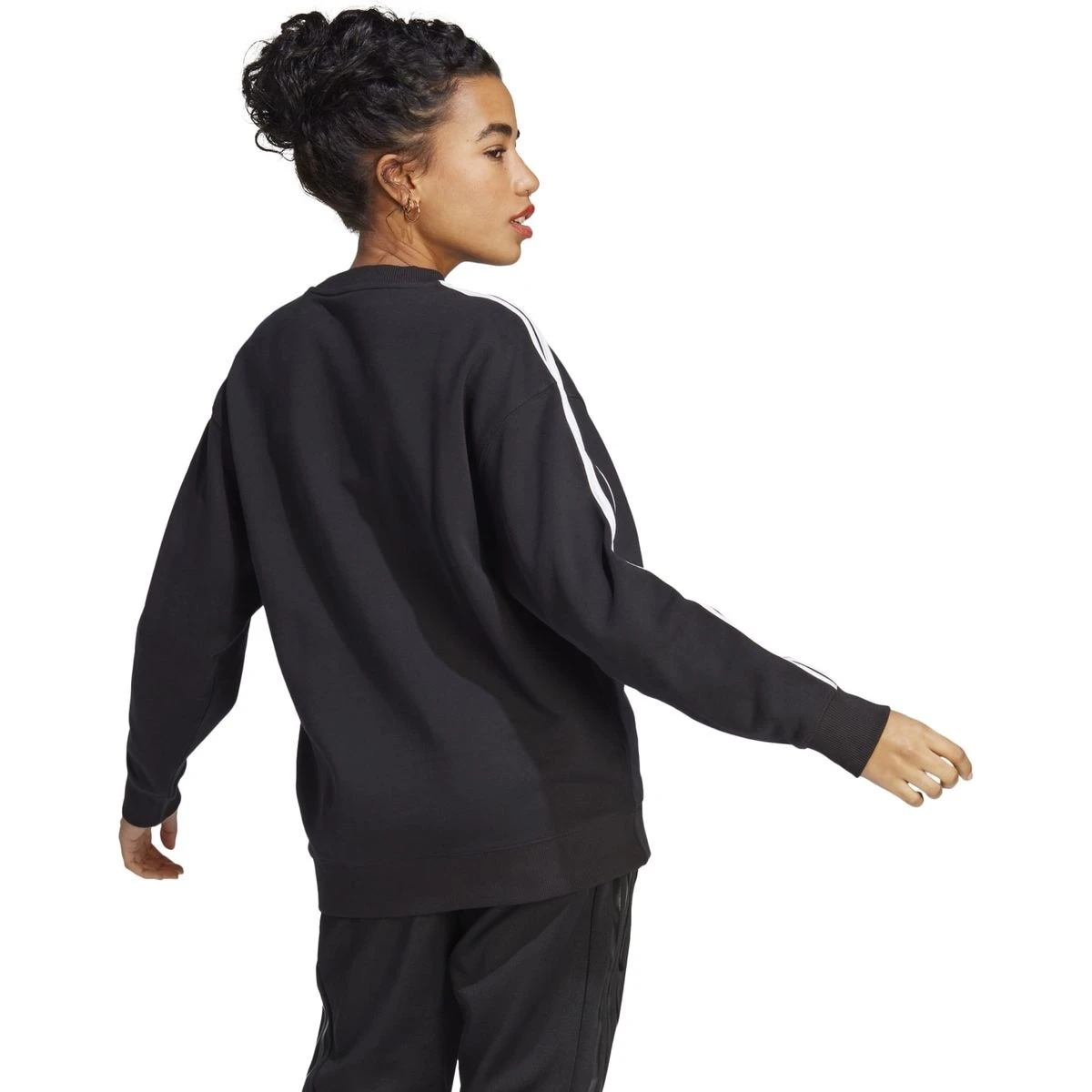 Adidas Essentials 3-Stripes Sweatshirt Damen 4 Adidas Essentials 3-Stripes Sweatshirt Damen – Bild 4