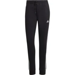 Adidas Essentials 3-Streifen French Terry Cuffed Hose Damen