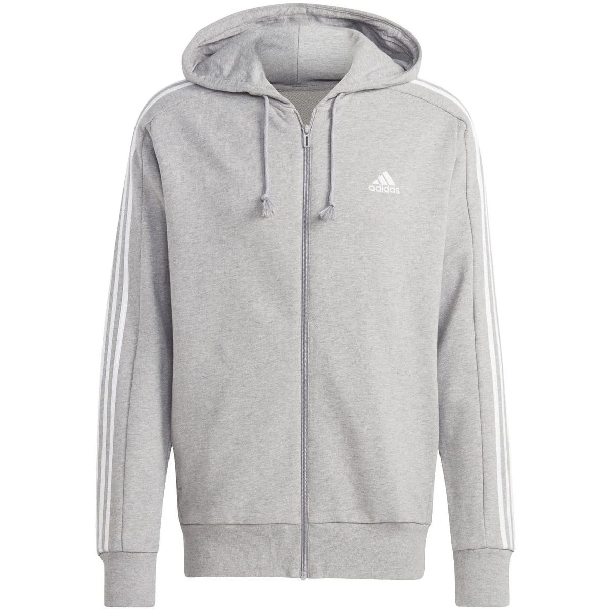 Adidas Essentials French Terry 3-Streifen Kapuzenjacke Herren 1 Adidas Essentials French Terry 3-Streifen Kapuzenjacke Herren
