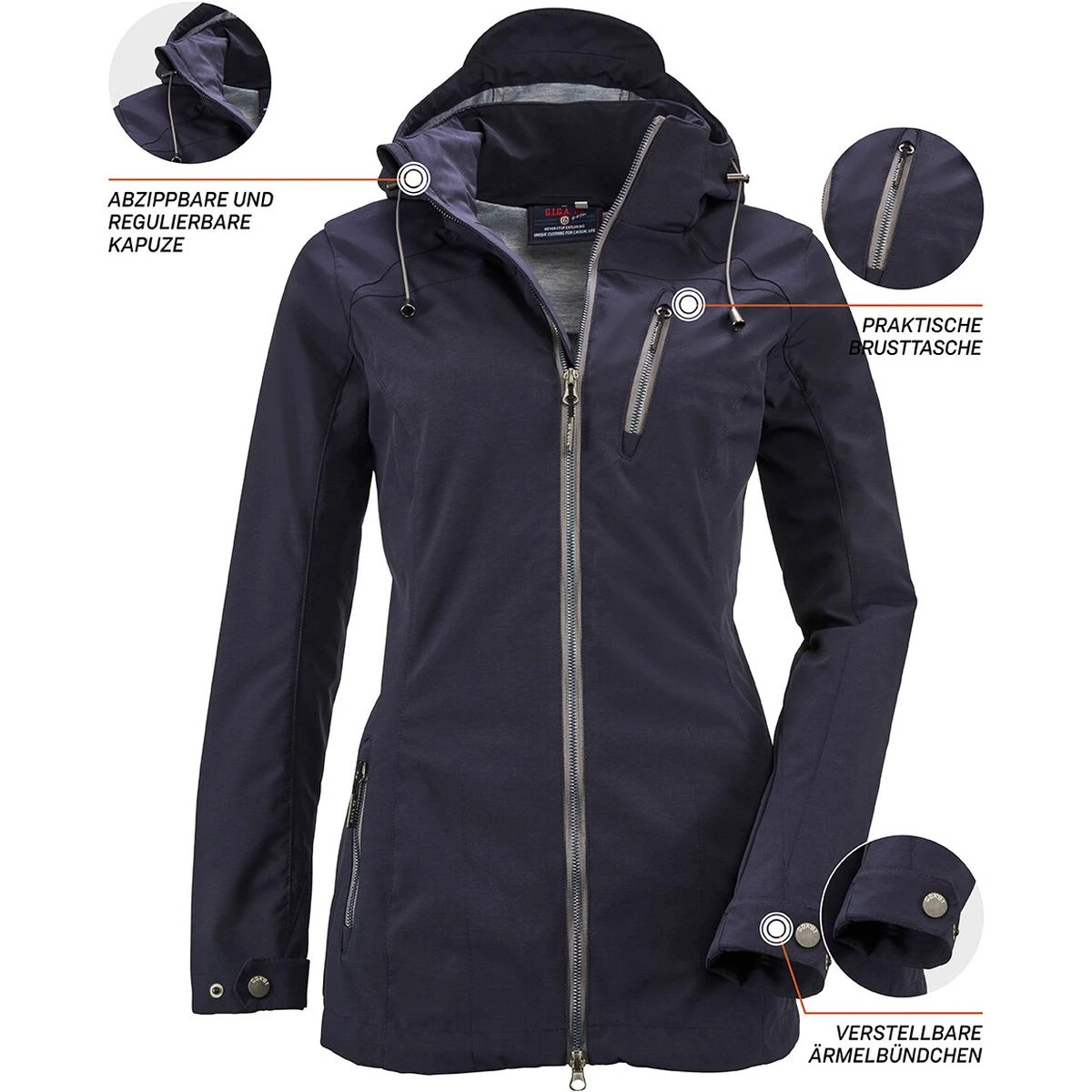 G.I.G.A. DX By Killtec G.I.G.A.DX Solena Damen Windbreaker 7 G.I.G.A. DX By Killtec G.I.G.A.DX Solena Damen Windbreaker – Bild 7