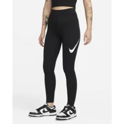Nike Sportswear Swoosh High-Rise Damen Tight -Sport 2000 Geschaft nike dm6207 010 model1