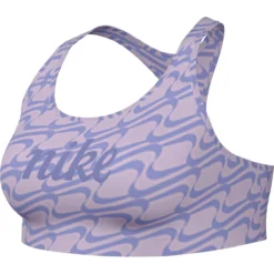 Nike Dri-FIT Swoosh Icon Clash Medium-Support Non-Padded Allover-Print Damen Bustier