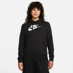 Nike Sportswear Club Logo Damen Kapuzensweater -Sport 2000 Geschaft nike dq5775 010 model1