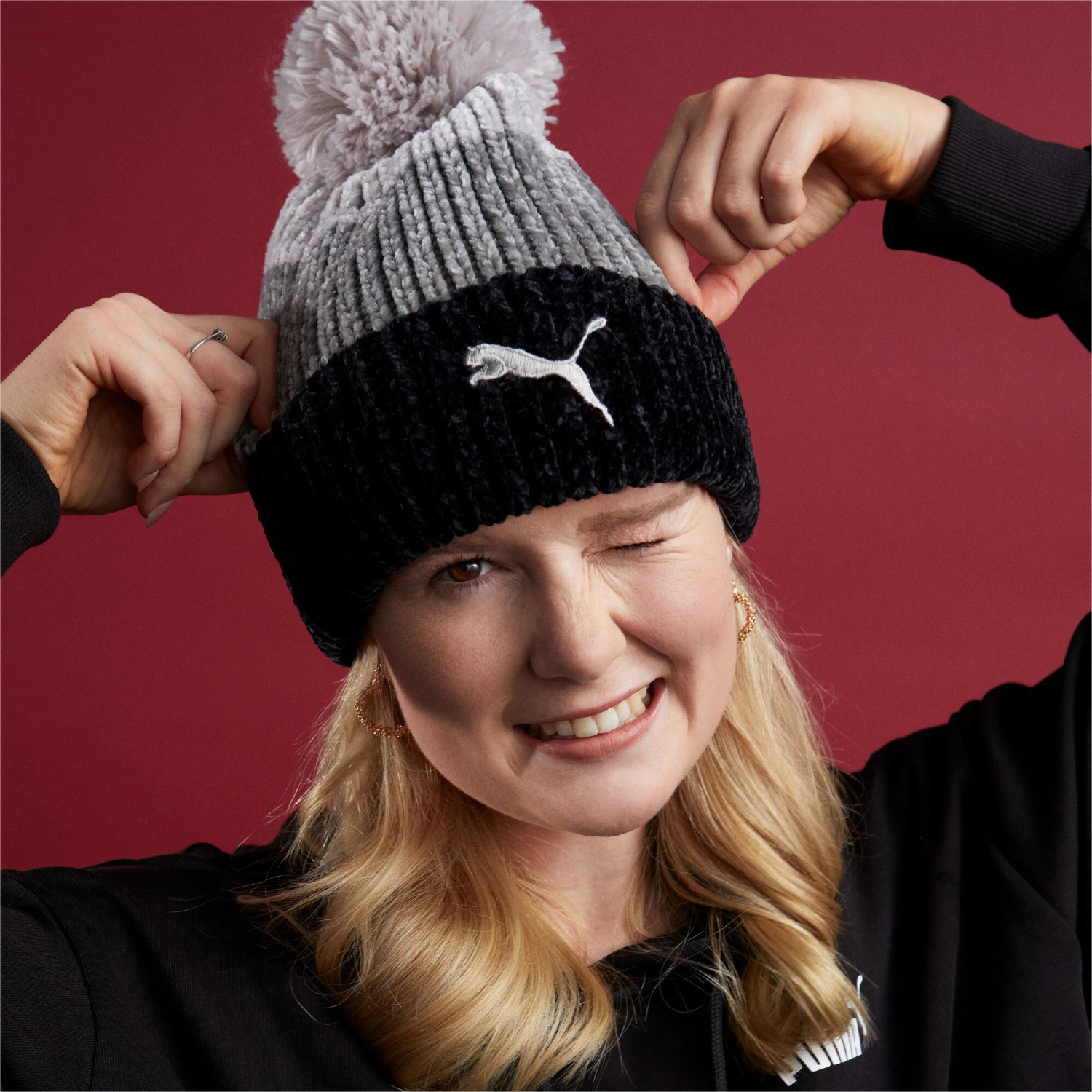 Puma Ws Pom Beanie Damen Hut 3 Puma Ws Pom Beanie Damen Hut – Bild 3