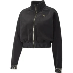 Puma Deco Glam Velour Full Zip Damen Sweatshirt