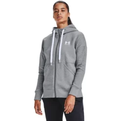 Under Armour Rival Fleece Mit Durchgängigem Reißverschluss Damen Sweatshirt