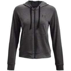 Under Armour Rival Terry Mit Durchgängigem Reißverschluss Damen Kapuzensweater -Sport 2000 Geschaft underarmour 1369853 010 model10